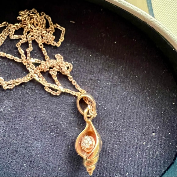 Links of London Rose Gold Shell Charm Necklace - Picture 2 of 7